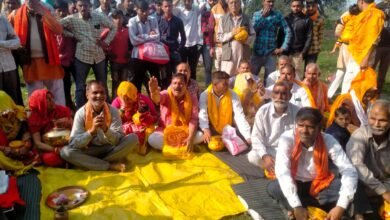 Photo of महुआगुंदे में कलशयात्रा के साथ शुरू हुआ श्री रुद्र महायज्ञ, आज से होगी रासलीला