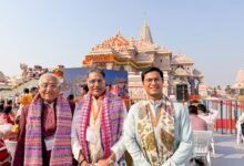 Photo of टीएमयू कुलाधिपति अयोध्या में बने धर्म ध्वजारोहण के ऐतिहासिक पलों के साक्षी